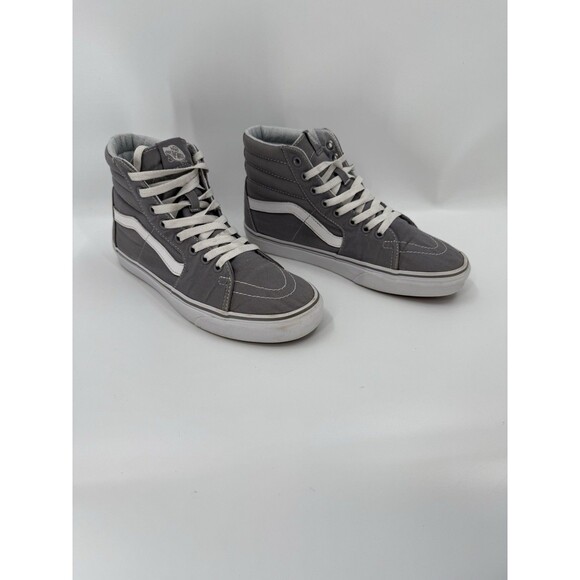 Vans Sk8-Hi Unisex Frost Grey High Top Canvas Shoe Men 7.5 / Women's 9 - Picture 4 of 10